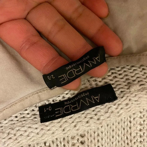 ANVRDIE Angel never die Cable Knit Sweater Women 0-3 - Picture 5 of 6